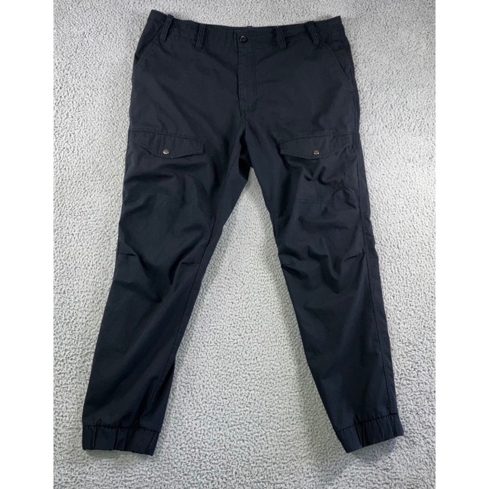 Jordan Cargo Pants Men 40 Black Jogger Street Athletic Ripstop Utility Gorpcore